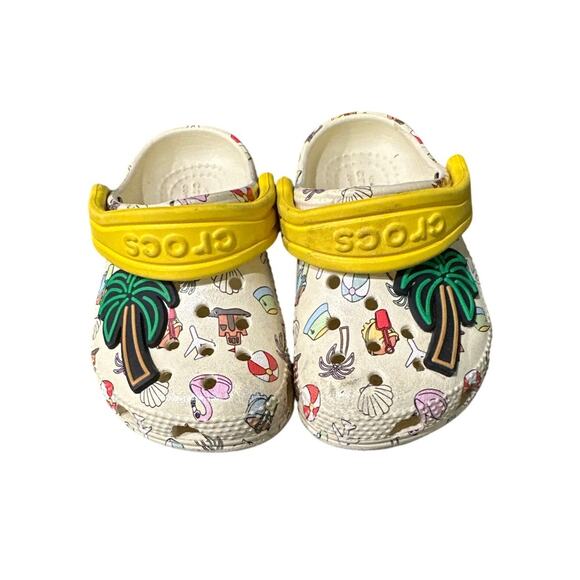 Crocs Spring Break Pool Party Clogs Shoes toddler size 6 - Picture 1 of 5
